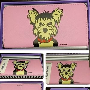 NEW Marc Tetro Yorkshire Terrier Dog  Wristlet Wallet In Cute Gift Box